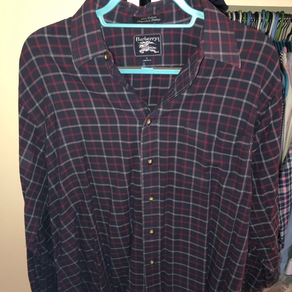 Burberry vintage button down size large